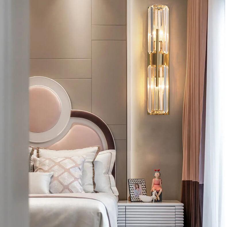Applique Murale en Cristal | Élégance Contemporaine et Accents Scintillants