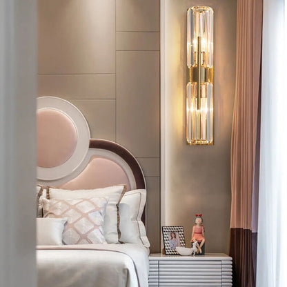 Applique Murale en Cristal | Élégance Contemporaine et Accents Scintillants
