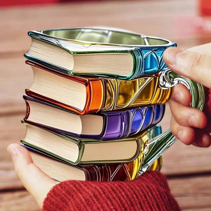 Tasse à Café en Verre Design Livre | Cadeau Idéal pour Amateurs de Littérature
