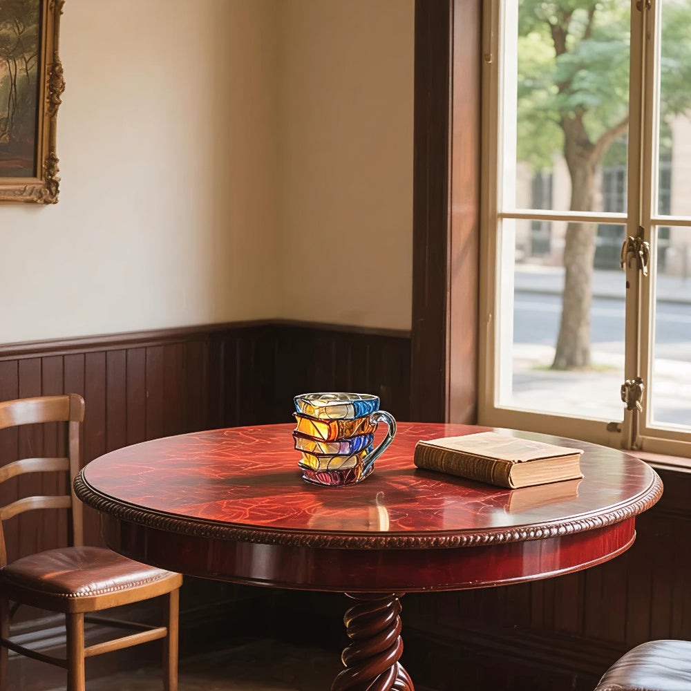 Tasse à Café en Verre Design Livre | Cadeau Idéal pour Amateurs de Littérature