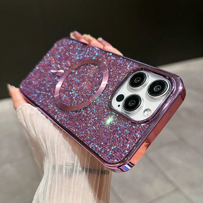 Coque Magnétique iPhone Paillettes | Protection Antichoc et Élégance Assurée