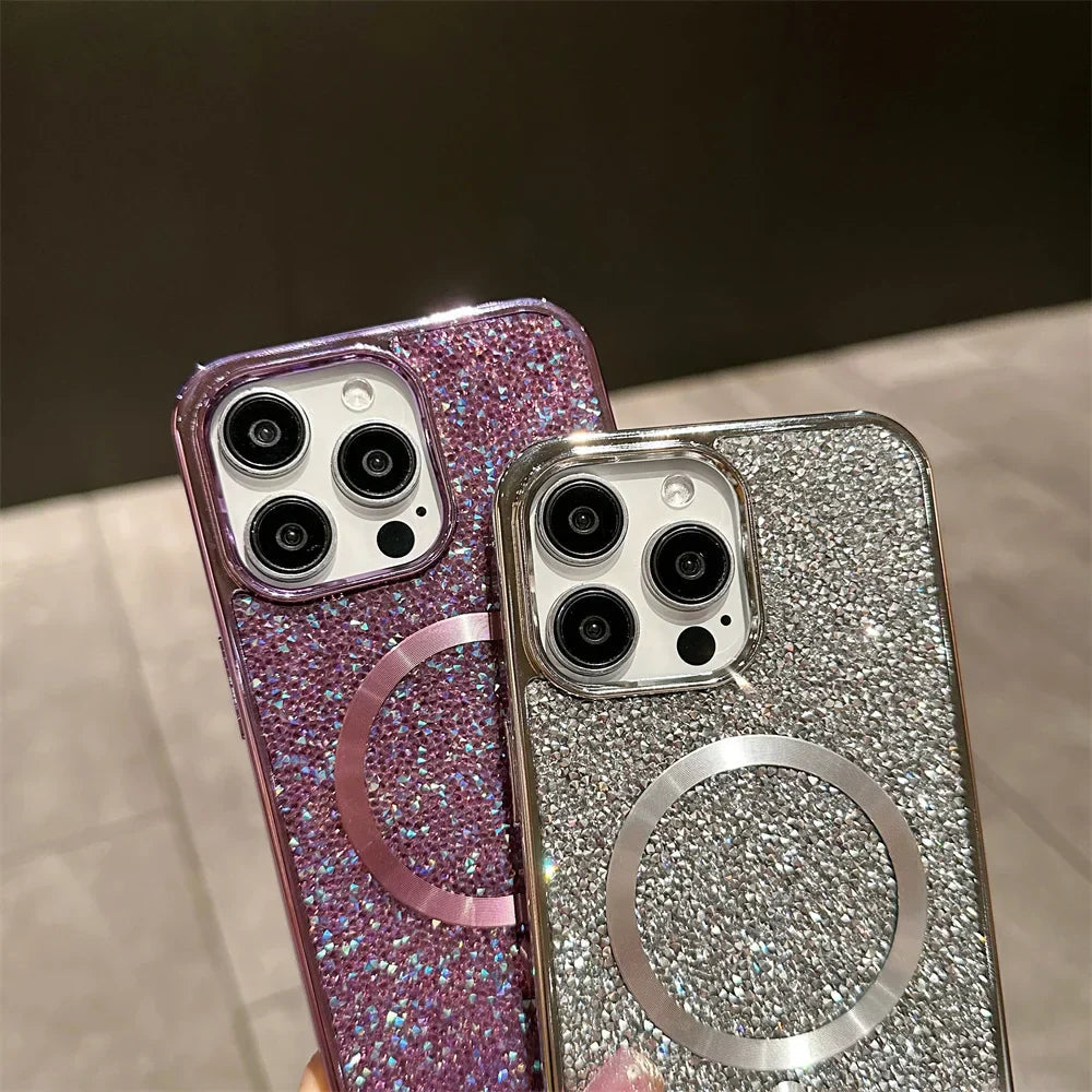 Coque Magnétique iPhone Paillettes | Protection Antichoc et Élégance Assurée