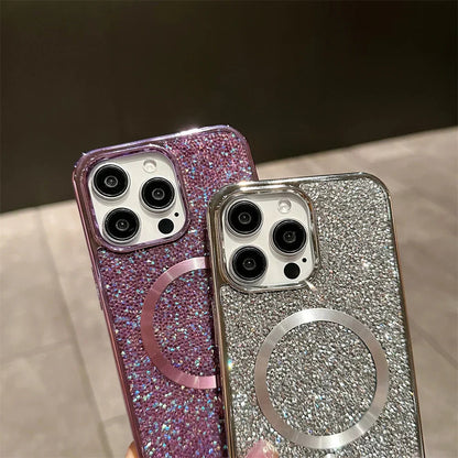 Coque Magnétique iPhone Paillettes | Protection Antichoc et Élégance Assurée