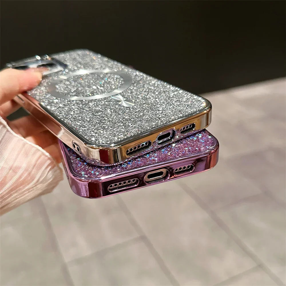 Coque Magnétique iPhone Paillettes | Protection Antichoc et Élégance Assurée