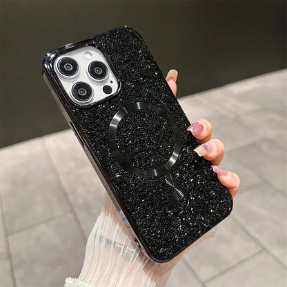 Coque Magnétique iPhone Paillettes | Protection Antichoc et Élégance Assurée