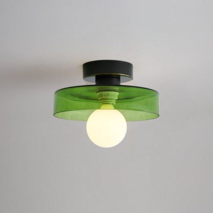 Lampe de Plafond Bauhaus Moderne | Élégance Contemporaine en Laiton et Verre