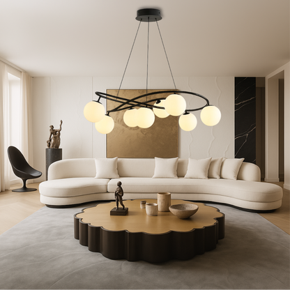 Lustre Noir Rétro Scandinave | Élégance Vintage pour Votre Intérieur