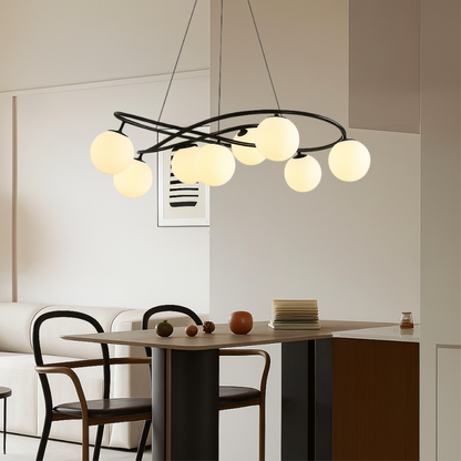 Lustre Noir Rétro Scandinave | Élégance Vintage pour Votre Intérieur
