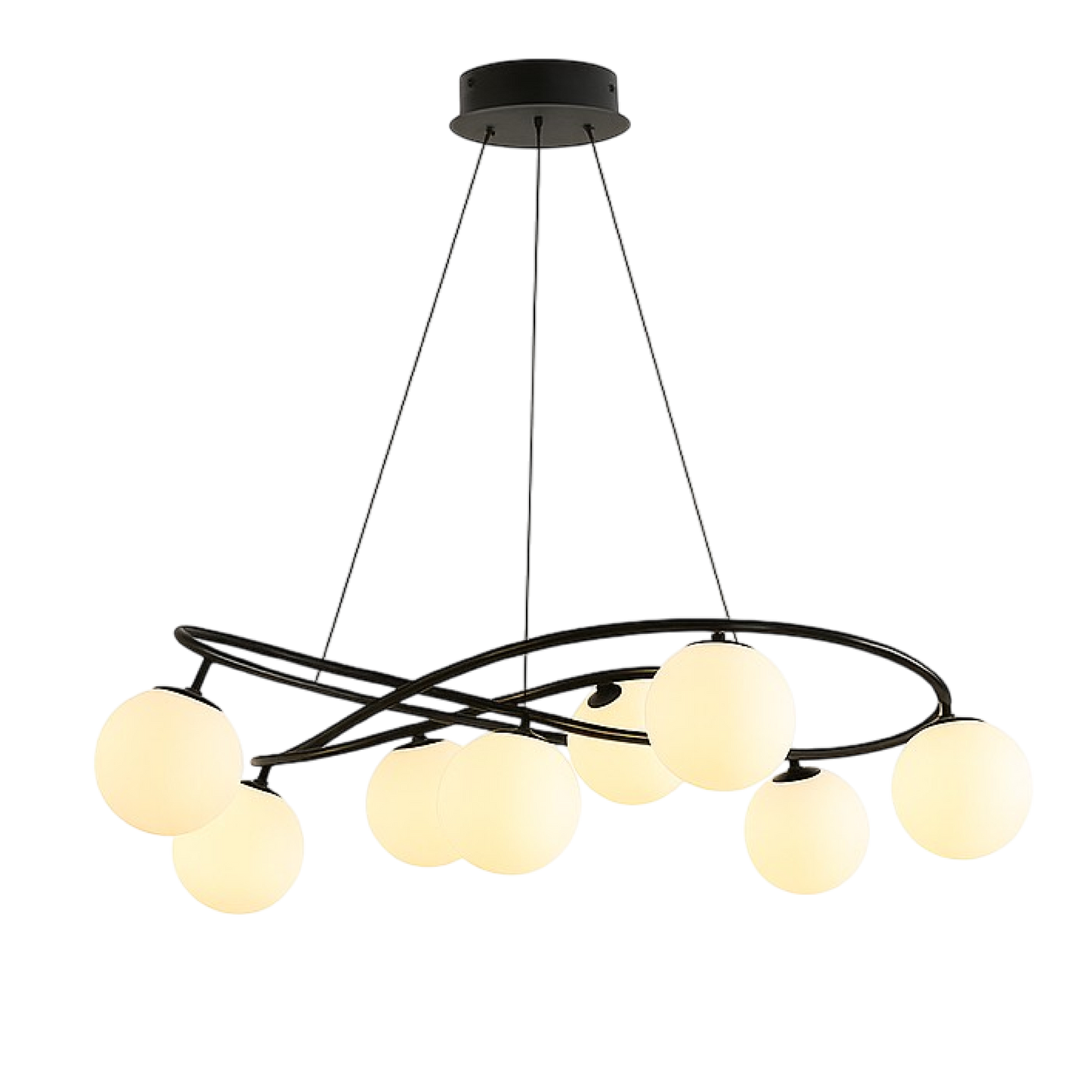 Lustre Noir Rétro Scandinave | Élégance Vintage pour Votre Intérieur