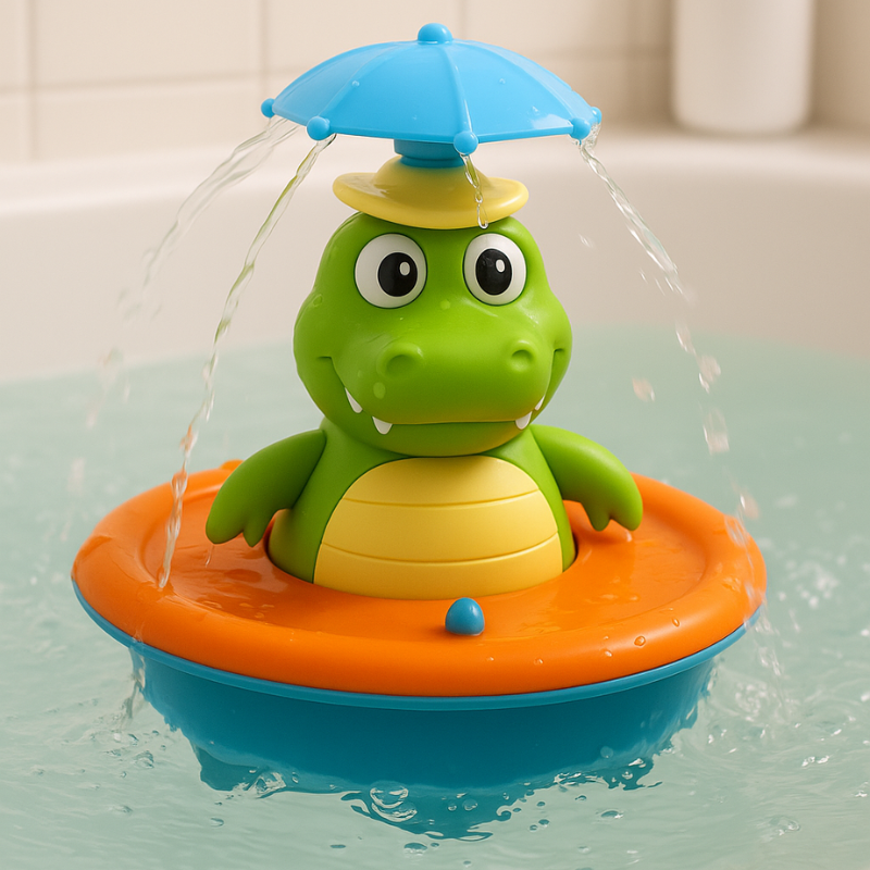 Jouet de Bain Flottant Lumineux | Spray d'Eau et Effets Colorés
