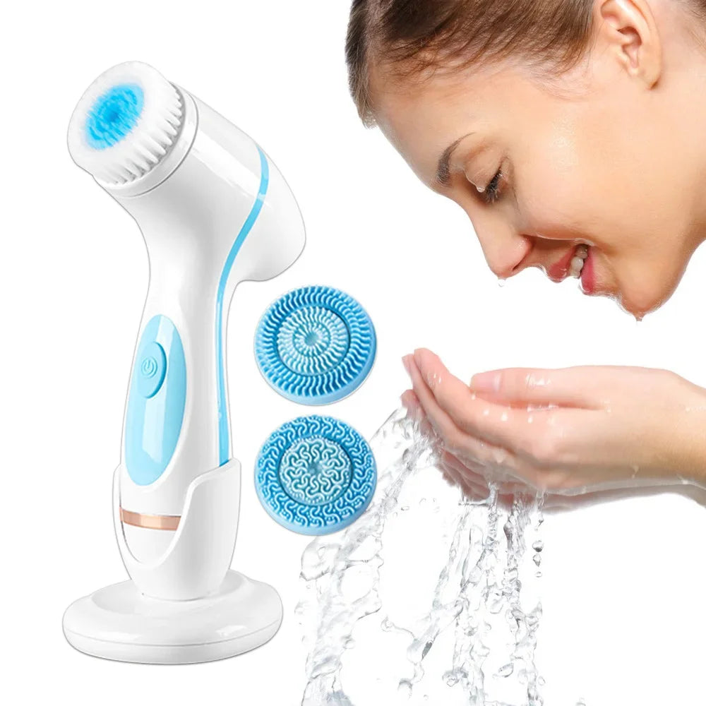 Nettoyeur Facial Sonique 3-en-1 | Soin de la Peau et Massage Relaxant