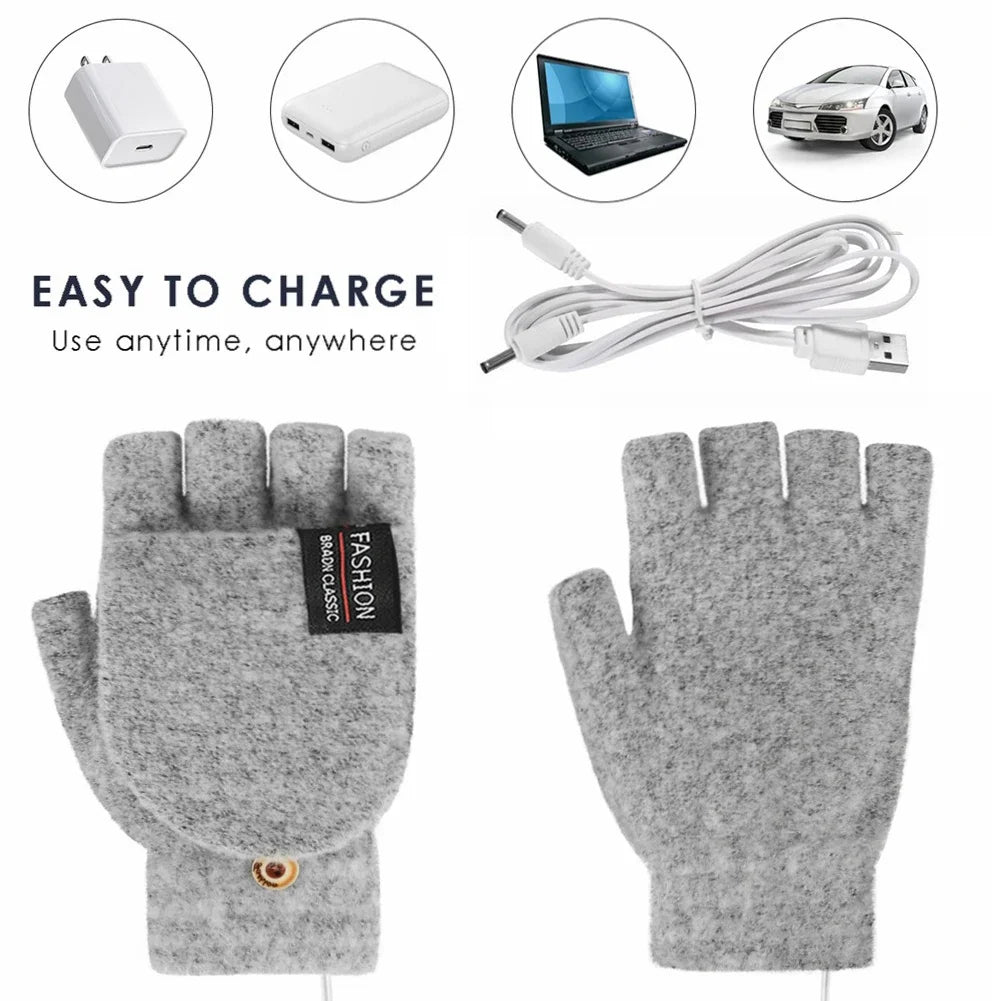 Gants Chauffants Électriques pour Hiver | Réglages de Température et Rechargeables USB