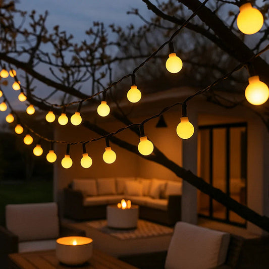 Guirlandes Lumineuses Solaire pour Jardin | Éclairage Écologique et Étanche