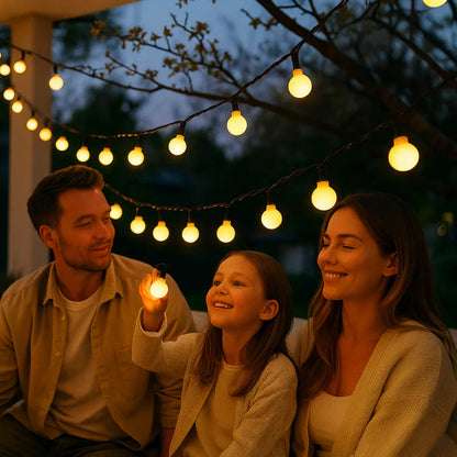 Guirlandes Lumineuses Solaire pour Jardin | Éclairage Écologique et Étanche