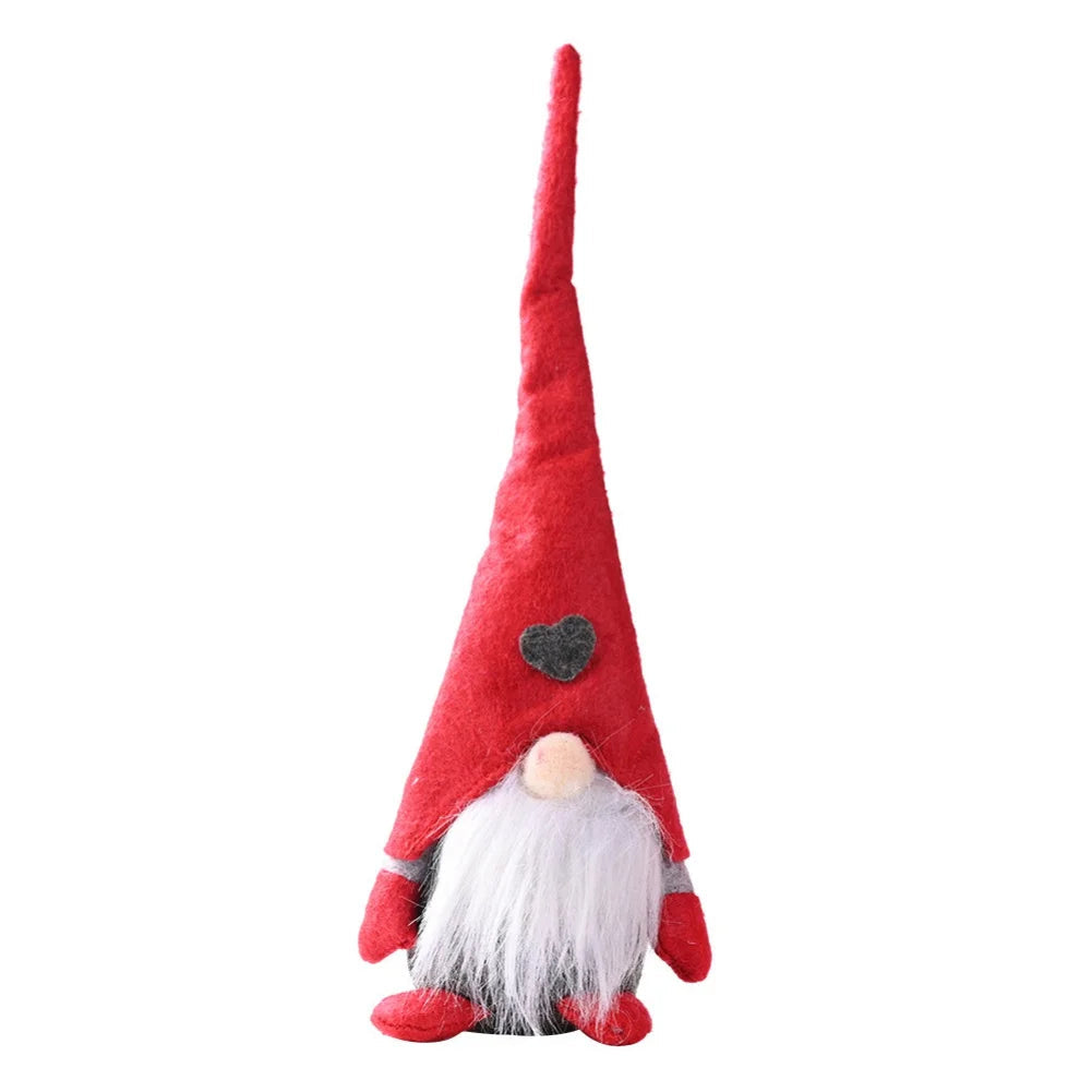 Gnome de Noël en Peluche | Décoration Joyeuse pour Maison et Bureau