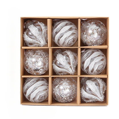 Boules de Noël Dorées Luxe | Ensemble Élégant pour Sapin de Noël