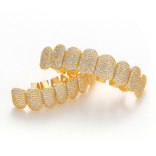 Grillz Hip-Hop Amovibles en Or | Style Audacieux pour Fêtes et Concerts