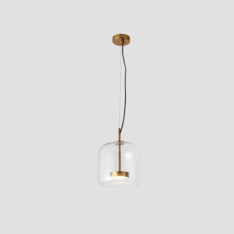 Suspension LED en Verre Rétro | Lueur Chaleureuse et Accueillante