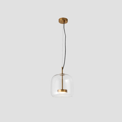 Suspension LED en Verre Rétro | Lueur Chaleureuse et Accueillante