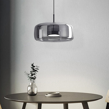 Suspension LED en Verre Rétro | Lueur Chaleureuse et Accueillante