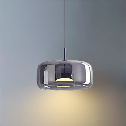 Suspension LED en Verre Rétro | Lueur Chaleureuse et Accueillante