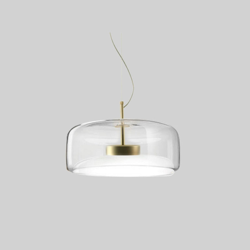 Suspension LED en Verre Rétro | Lueur Chaleureuse et Accueillante