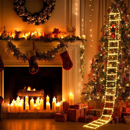 Guirlande de Noël Santa | Éclairage LED Élégant et Magique