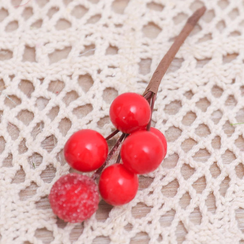 Décorations d'Arbre de Noël Dorées | Ensemble Luxueux de 10 Bouquets