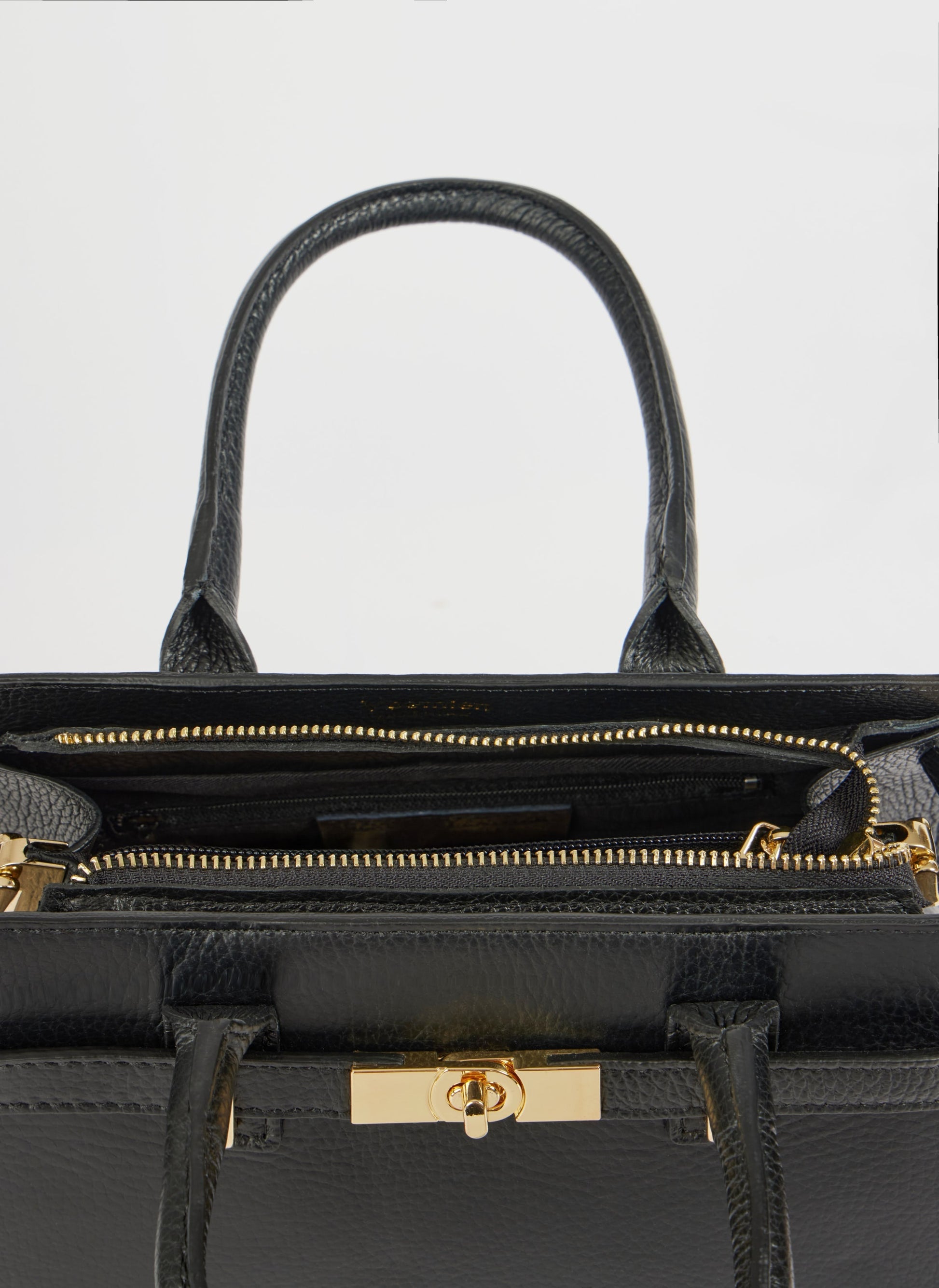 Sac à Main en Cuir Togo Noir | Chic et Polyvalent pour le Quotidien