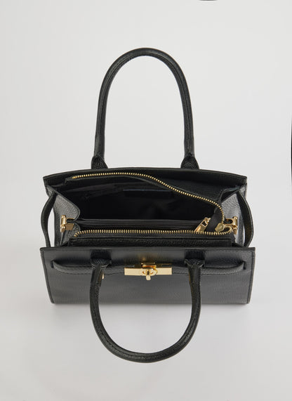 Sac à Main en Cuir Togo Noir | Chic et Polyvalent pour le Quotidien