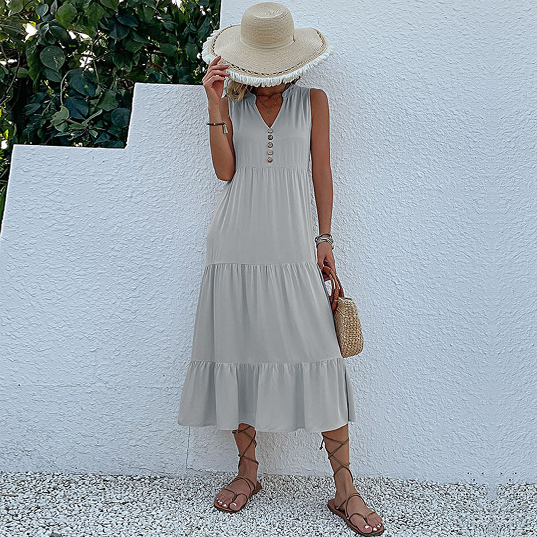 Robe d'été Boho pour Femmes | Ourlet Froncé et Confortable