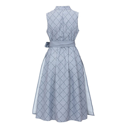 Robe Dirndl Grise Élégante | Style Traditionnel avec Tablier pour Oktoberfest