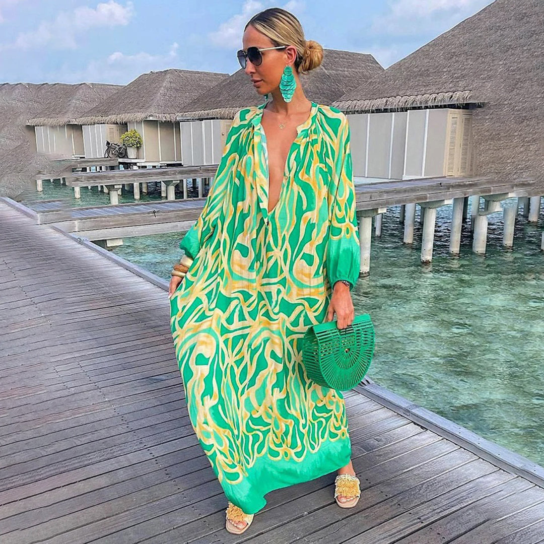 Robe d'Été Boho pour Femmes | Confort et Style avec Polyester Doux