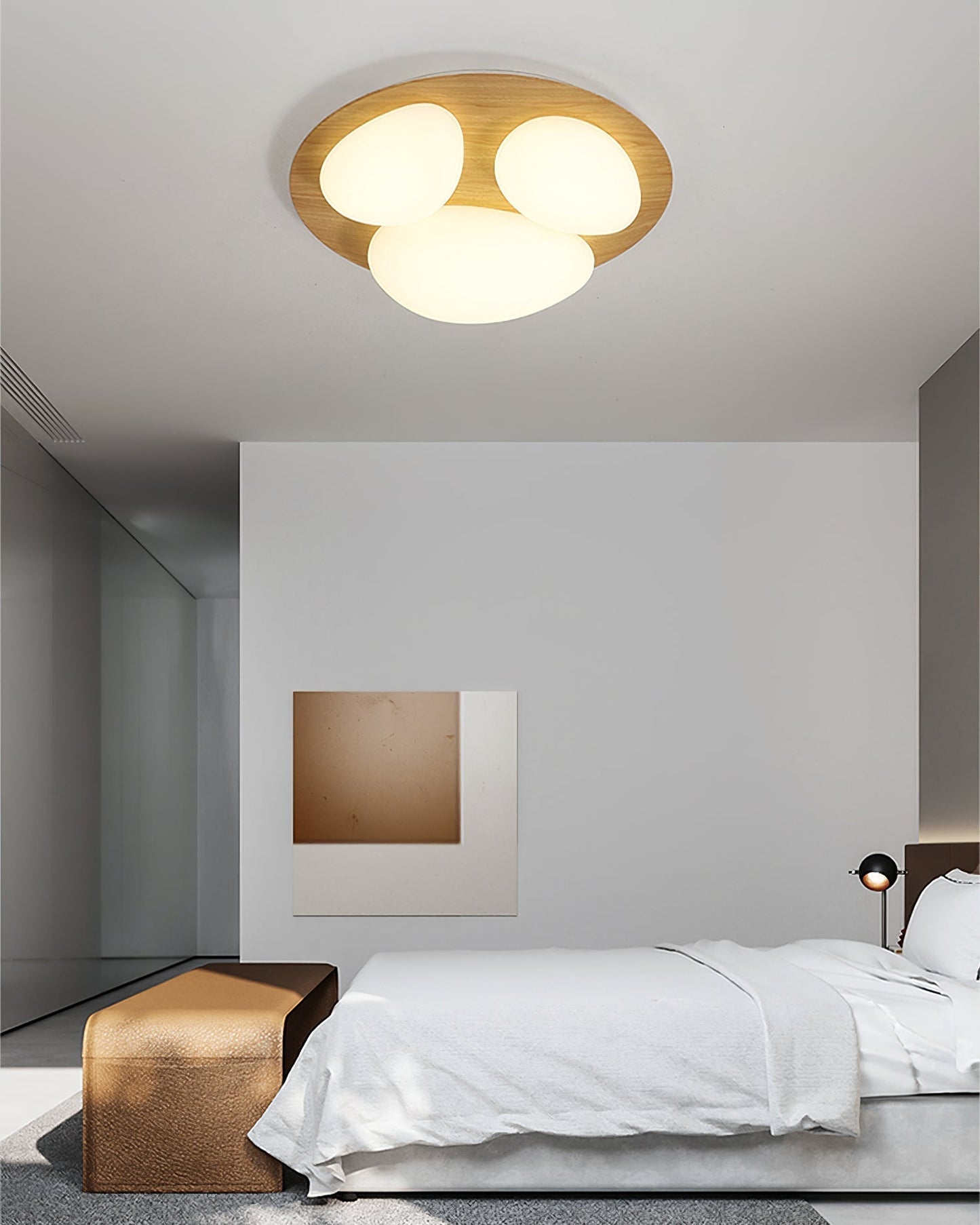 Plafonnier LED Minimaliste | Éclairage Homogène et Ambiance Chaleureuse