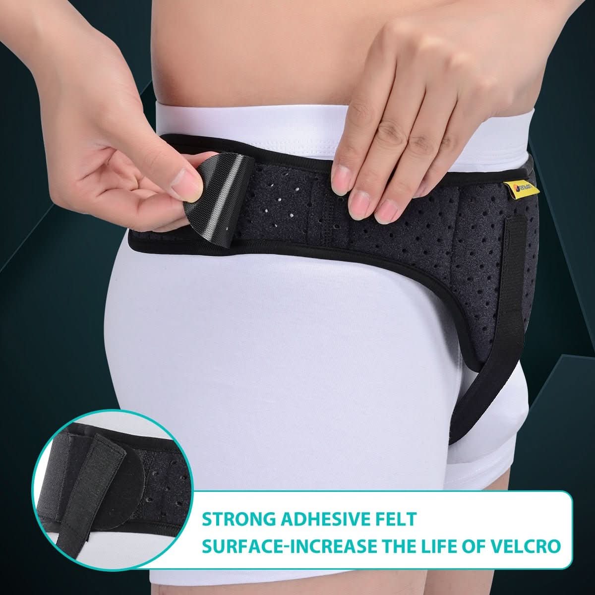 Ceinture Hernie Inguinale Ajustable | Soutien Doux et Confort Quotidien