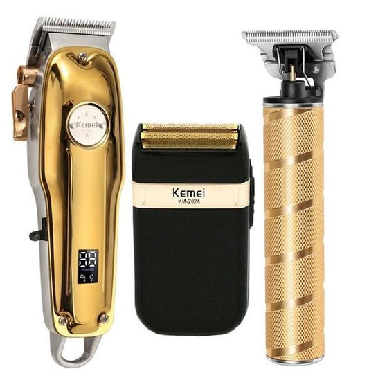 Kit de Tondeuse à Cheveux 3-en-1 | Toilettage Professionnel et Précis à Domicile