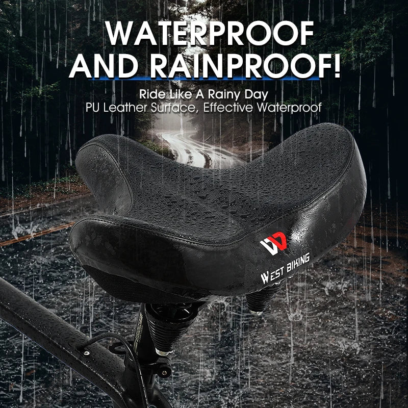 Selle de vélo confortable | Coussin épais et design respirant