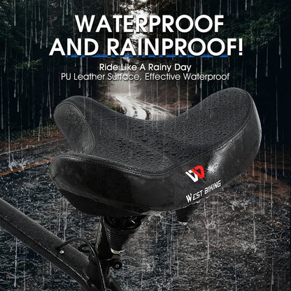 Selle de vélo confortable | Coussin épais et design respirant