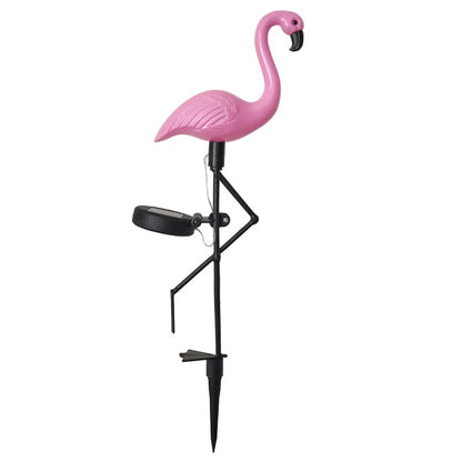 Lumière Solaire Flamant Rose | Décoration Écologique pour Jardin