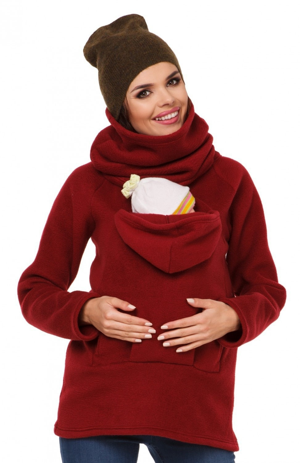 VESTE/PULL KANGOUROU PORTE BÉBÉ