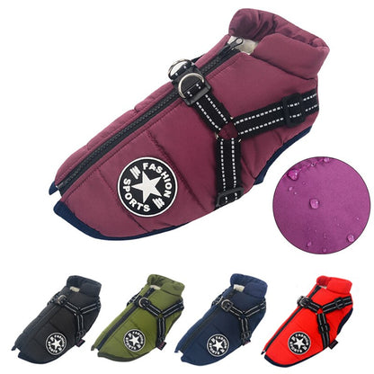 Manteau pour Chien Isolé avec Harnais | Protection et Confort par Tous les Temps
