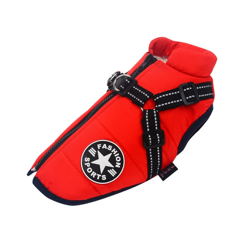 Manteau pour Chien Isolé avec Harnais | Protection et Confort par Tous les Temps