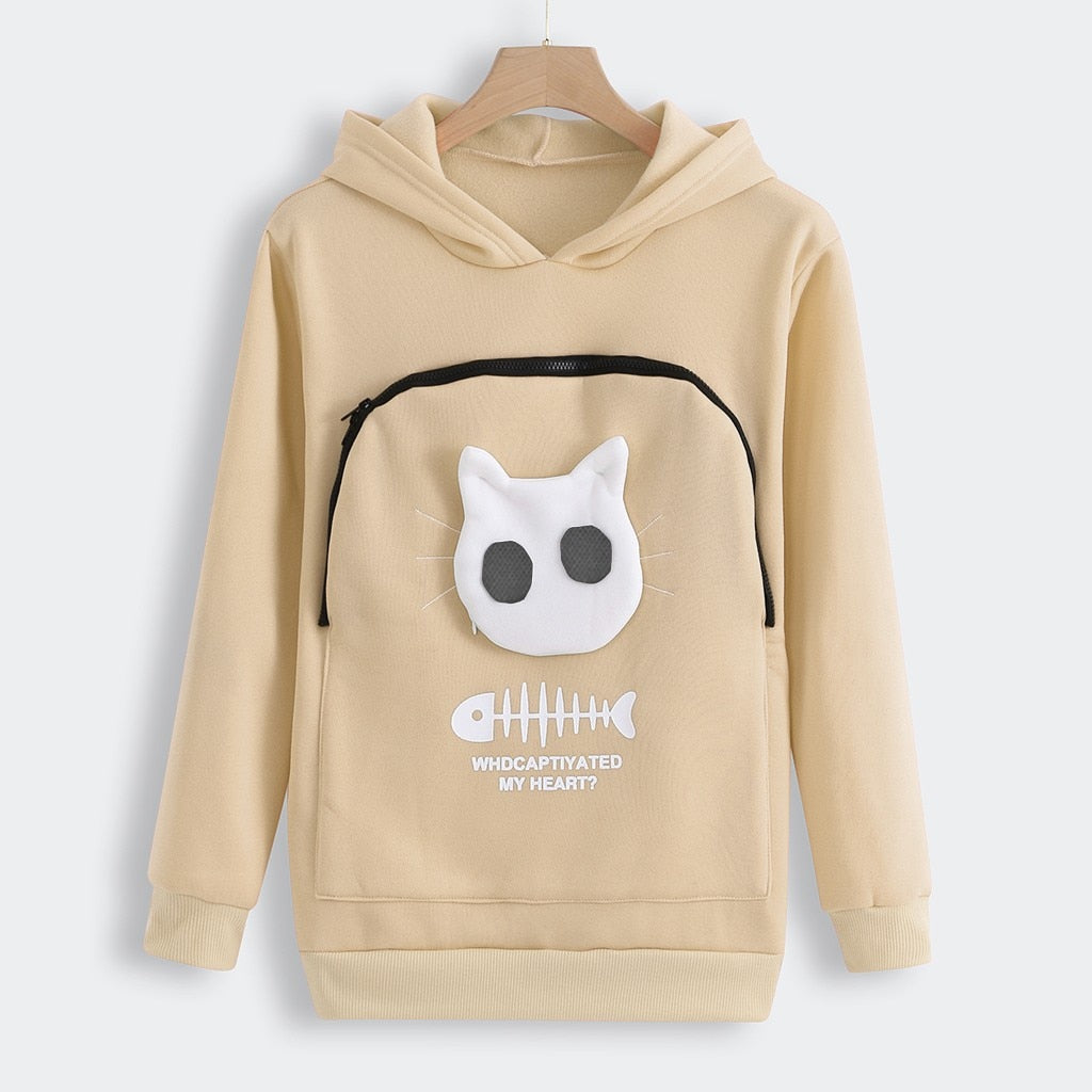 Pull d'Étreinte pour Animaux | Confort en Coton avec Poche Amovible