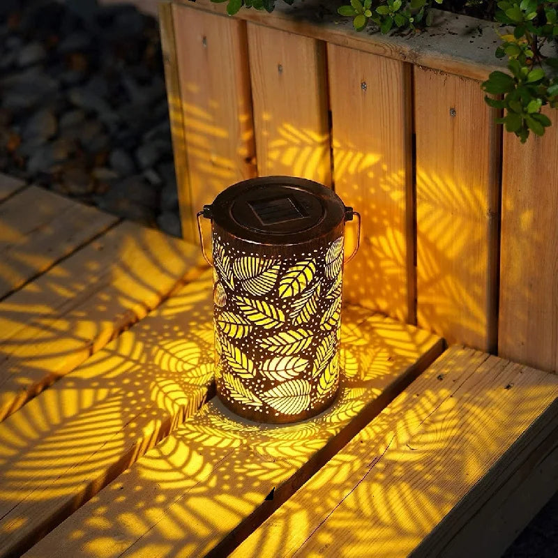 Lampe Solaire en Feuille | Éclairage Écologique et Ambiance Chaleureuse