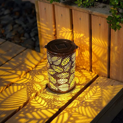 Lampe Solaire en Feuille | Éclairage Écologique et Ambiance Chaleureuse