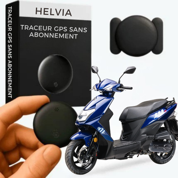 Helvia – Traceur GPS Scooter Sans Abonnement | Suivi en Temps Réel sur Smartphone (Android & iOS)