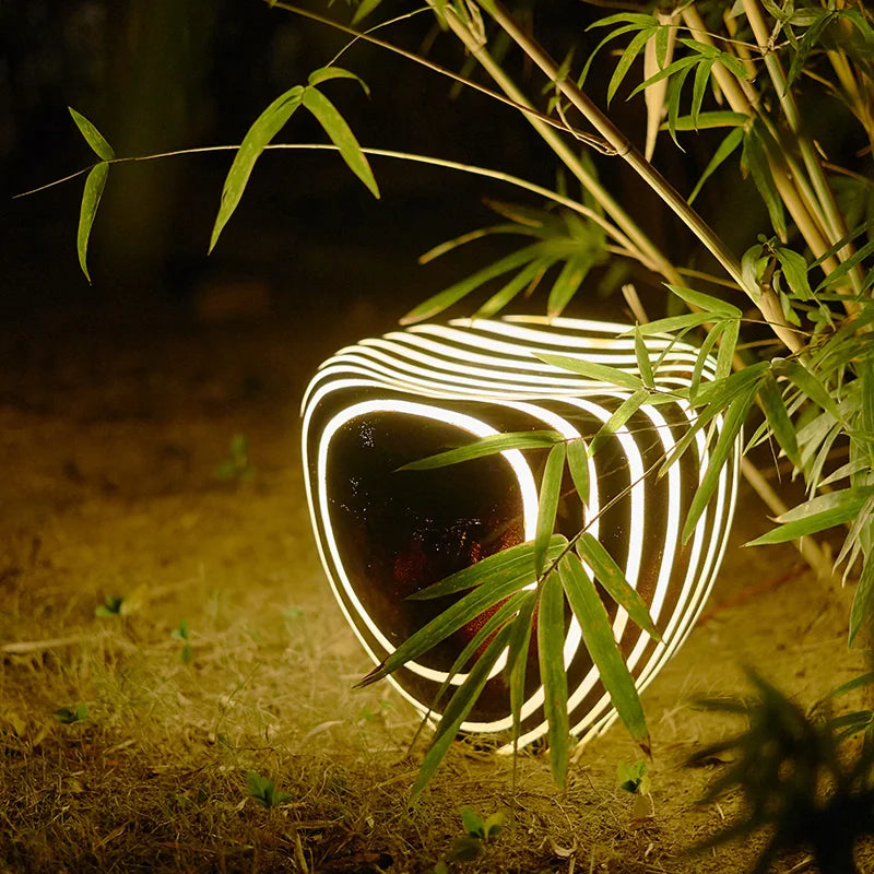 Lumière Solaire de Jardin | Design en Pierre et Résistante aux Intempéries