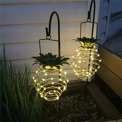 Lumière Solaire Ananas | Lampe Étanche avec Contrôle Intelligent