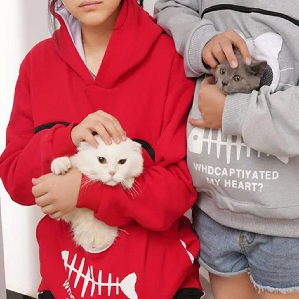 Pull d'Étreinte pour Animaux | Confort en Coton avec Poche Amovible