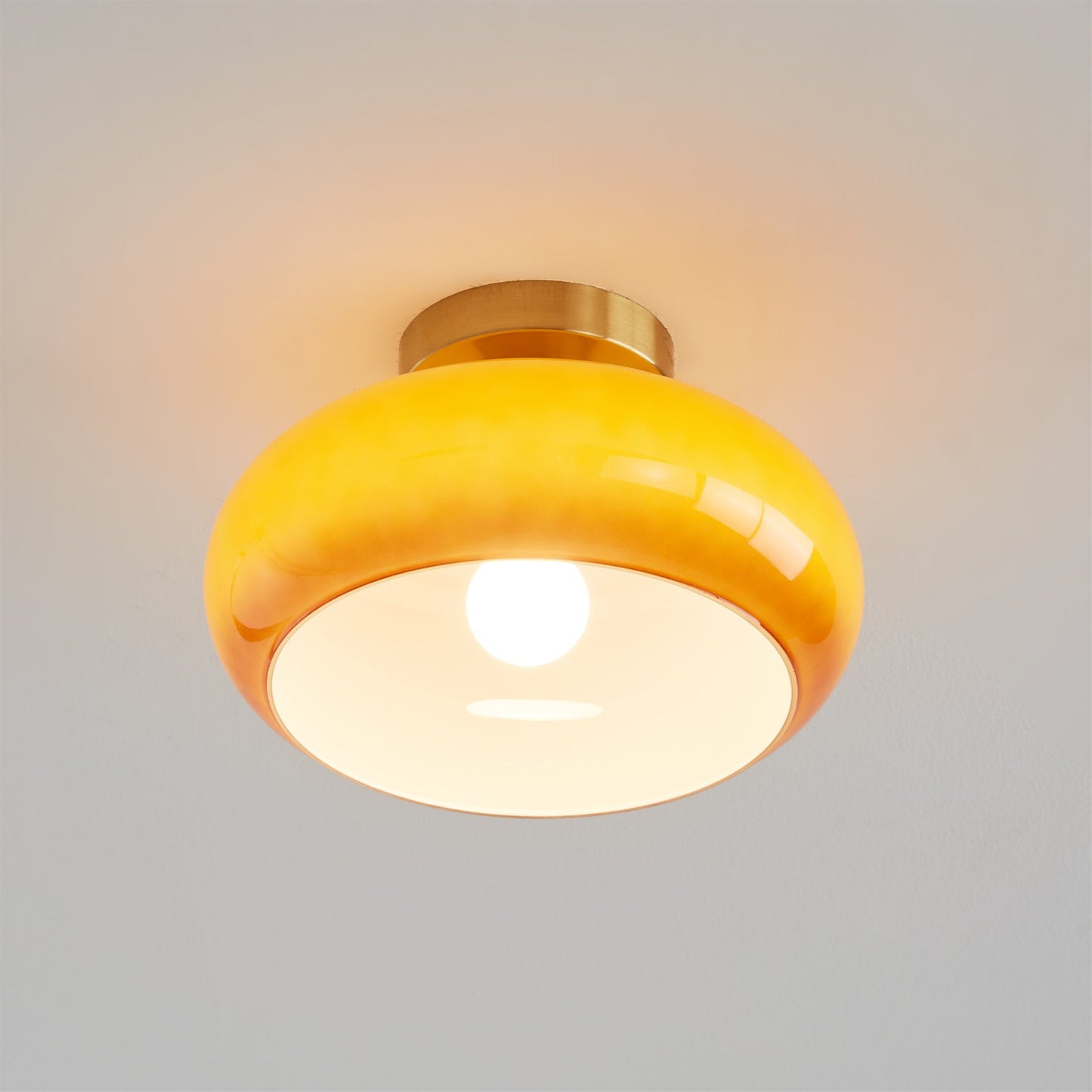 Plafonnier Élégant en Verre | Éclairage Intime et Ambiance Cosy